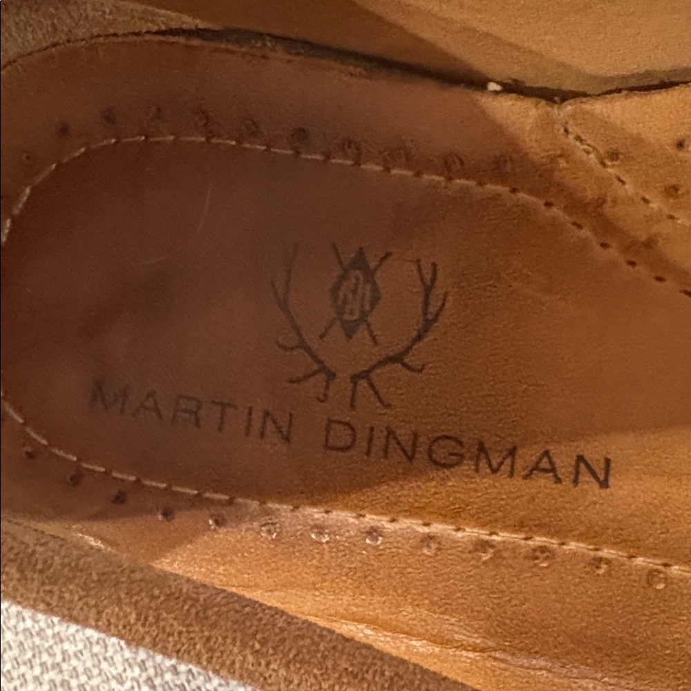 Martin Dingman Tan Leather Mens Luxury 
Loafers with Leather Strap Detailing - Picture 6 of 8